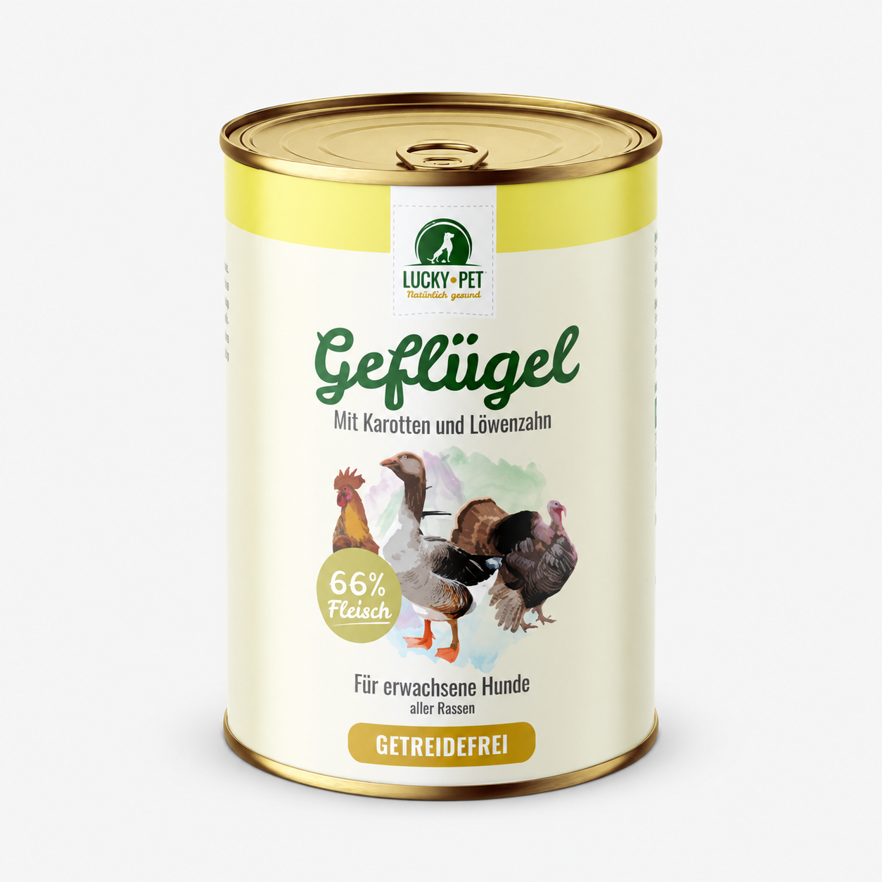 Lucky-Pet Geflügel mit Karotten und Löwenzahn WOLTERS cat & dog GmbH