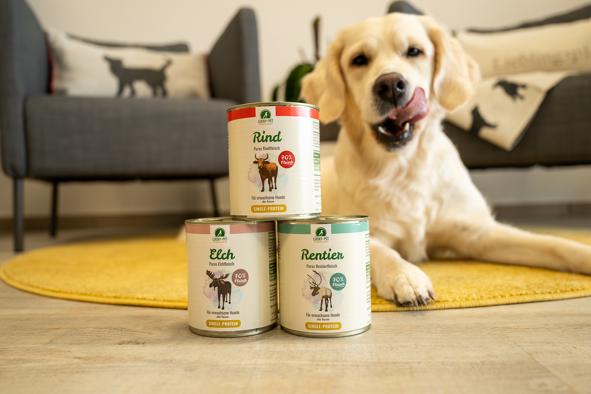 Lucky-Pet Nassfutter Pures Rind