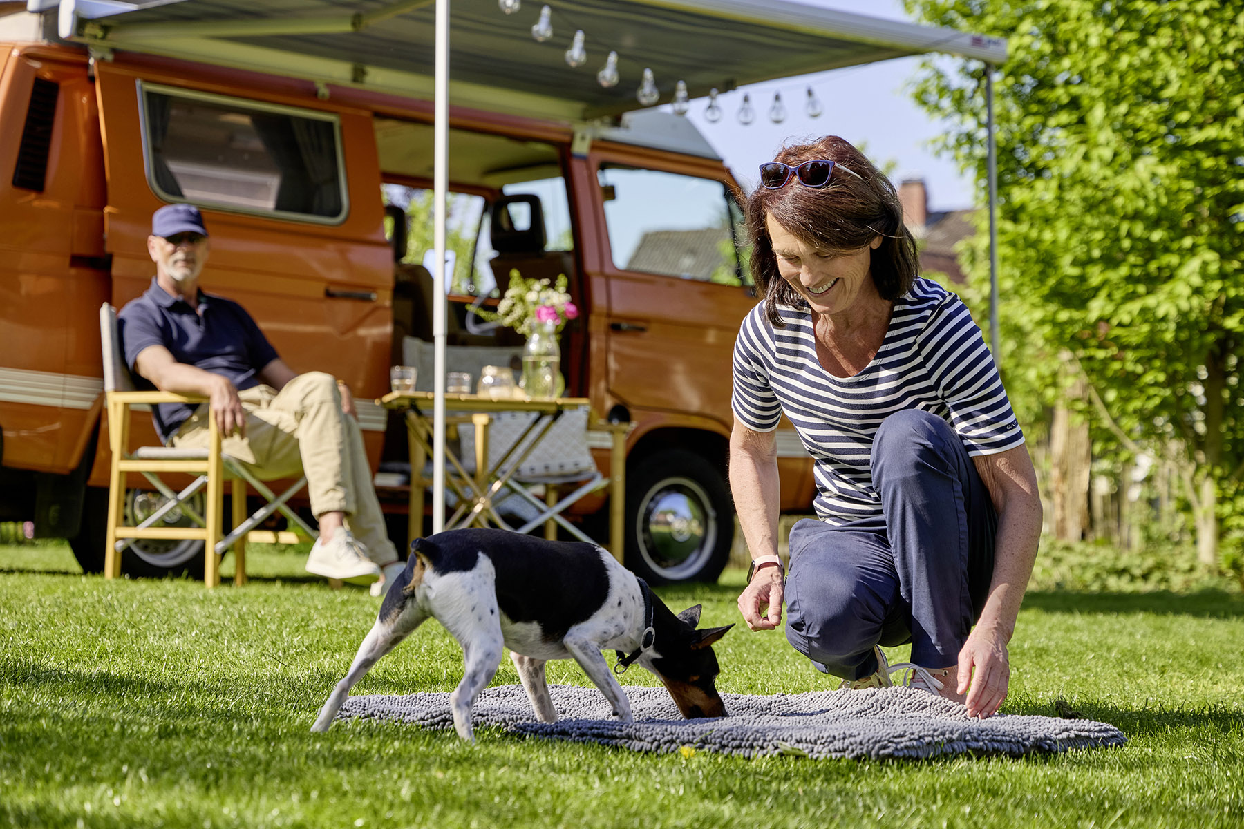 Vagabund travel blanket meets Cleankeeper
