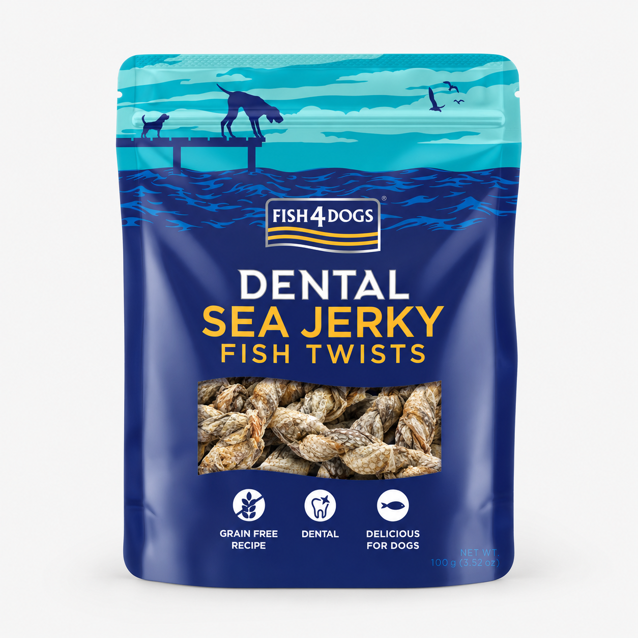 Fish4Dogs Dental Sea Jerky – Fish Twists