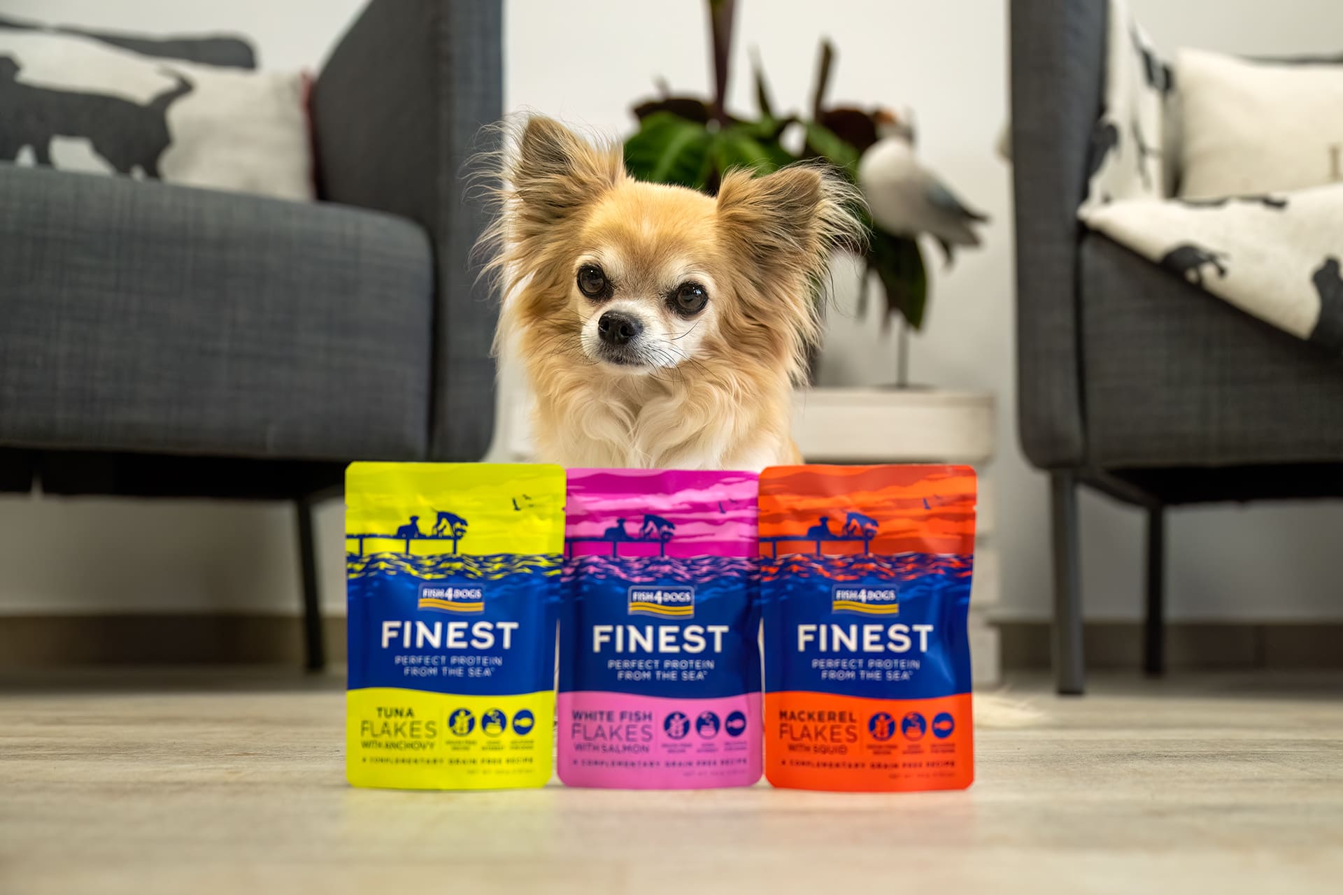 Fish4Dogs Finest – Thunfischflocken mit Sardellen