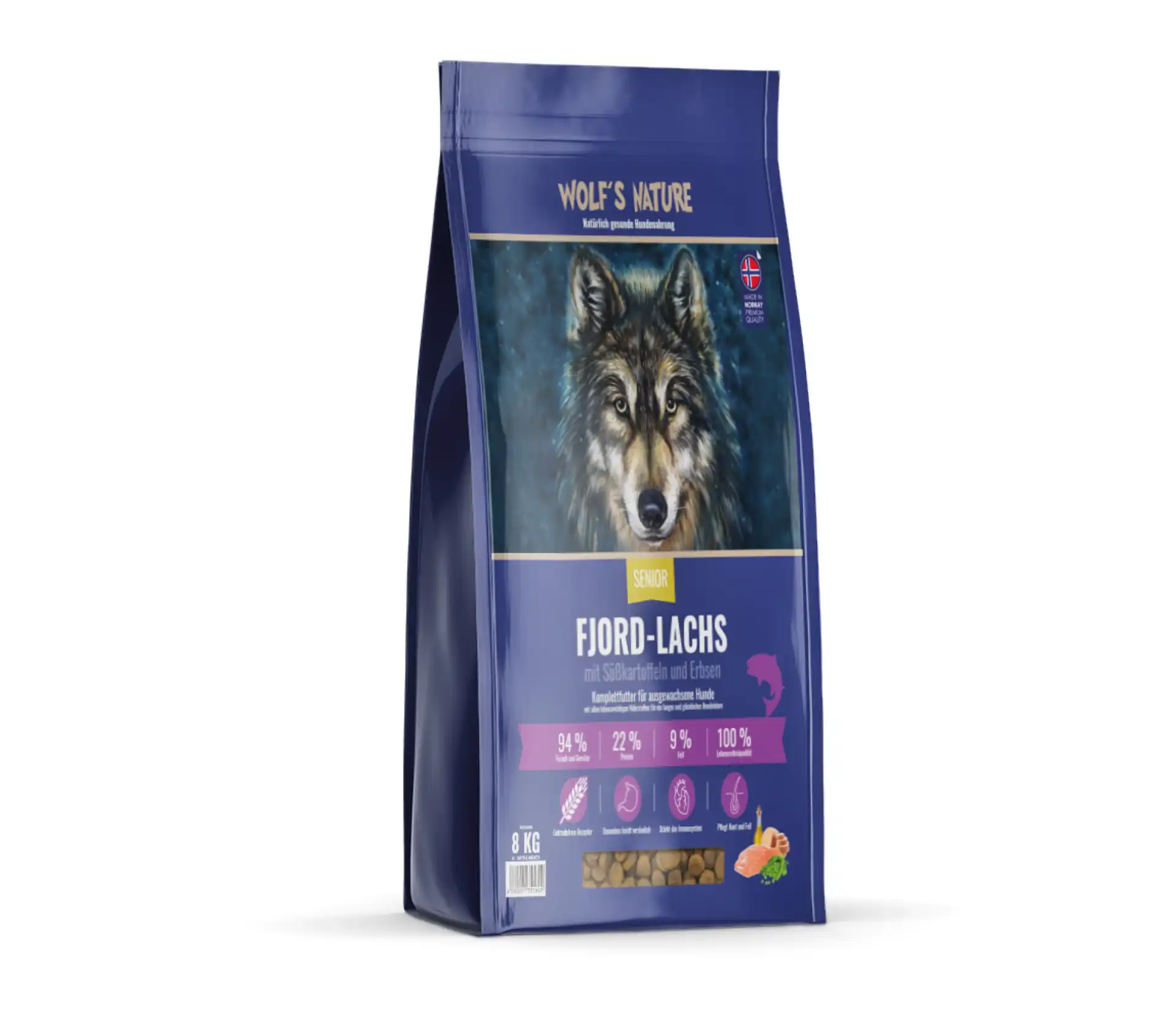 Trockenfutter für Hunde Lucky Pet Wolfs Nature Light Fjord Lachs