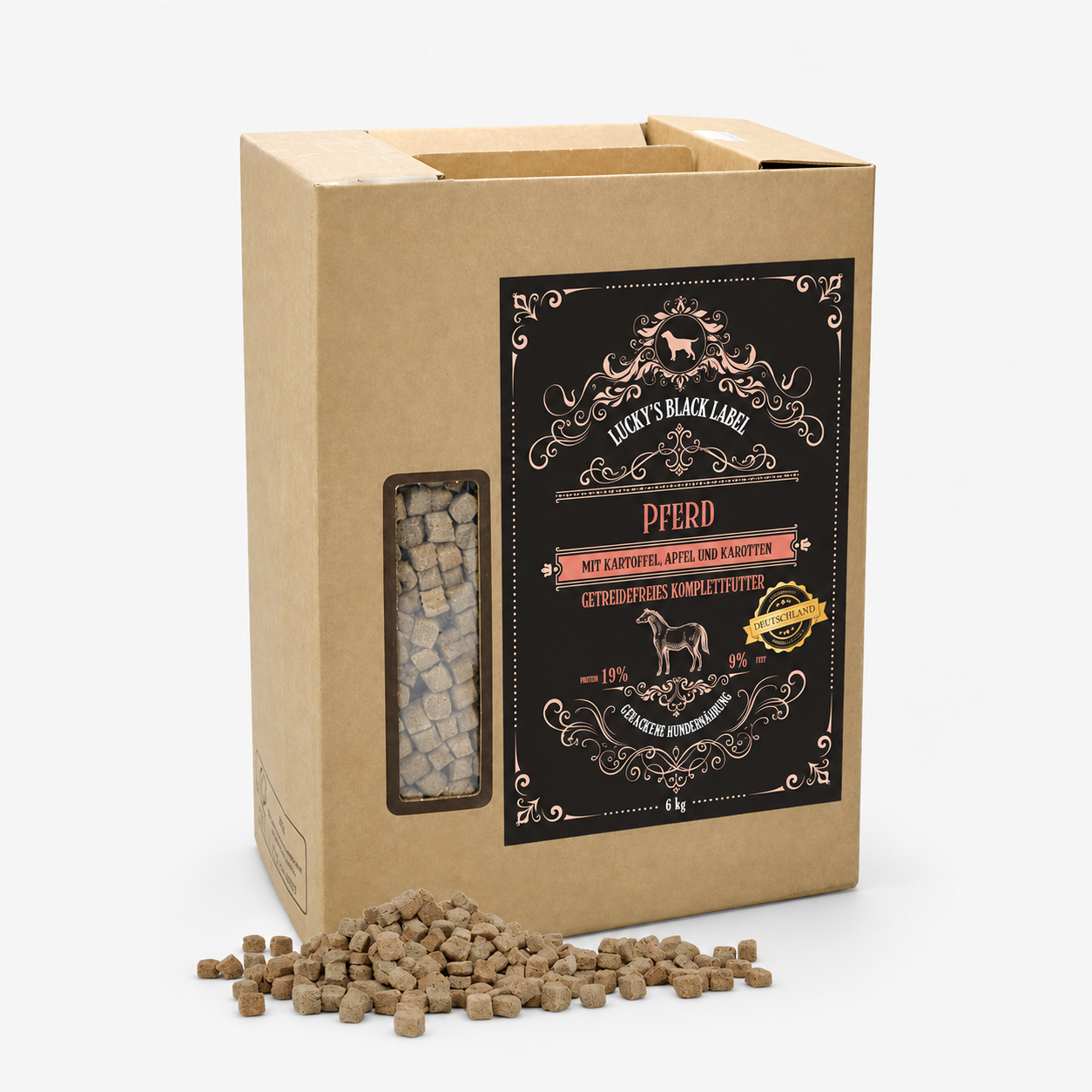 Lucky's Black Label Pferd ofengebacken WOLTERS cat & dog GmbH