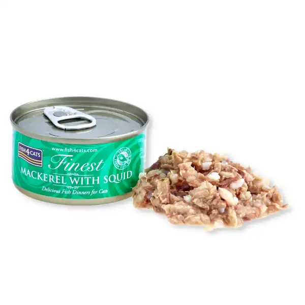 Fish4Cats Finest Makrele | Makrele mit Tintenfisch 70 g | LP80694