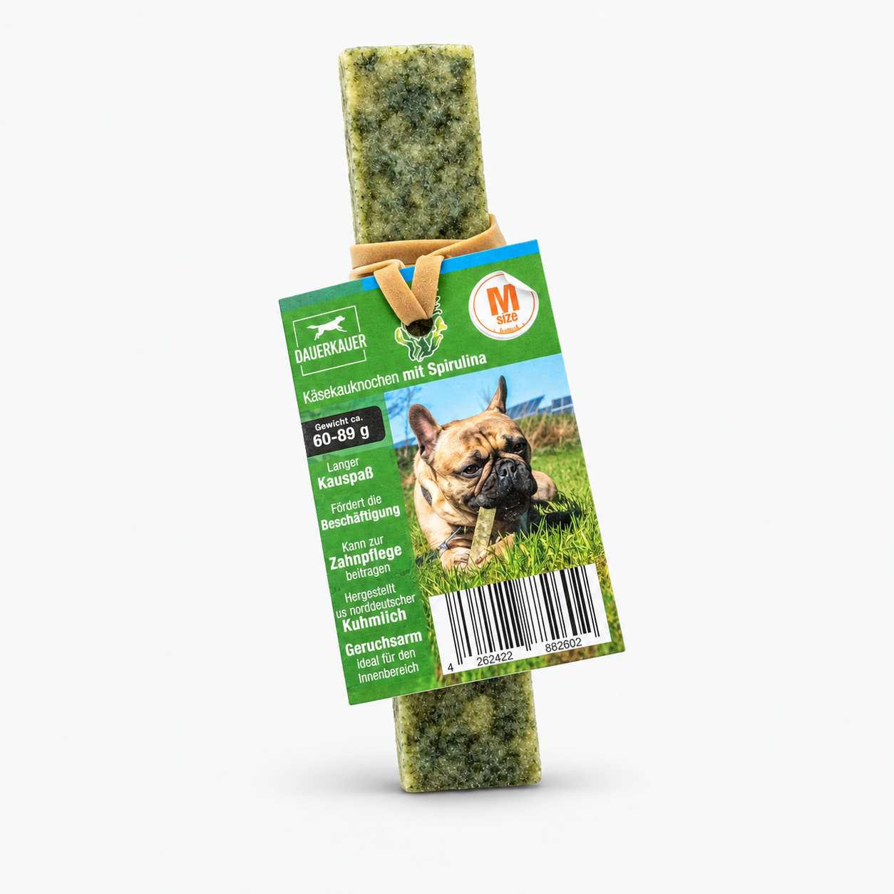 DAUERKAUER Käseknochen Spirulina