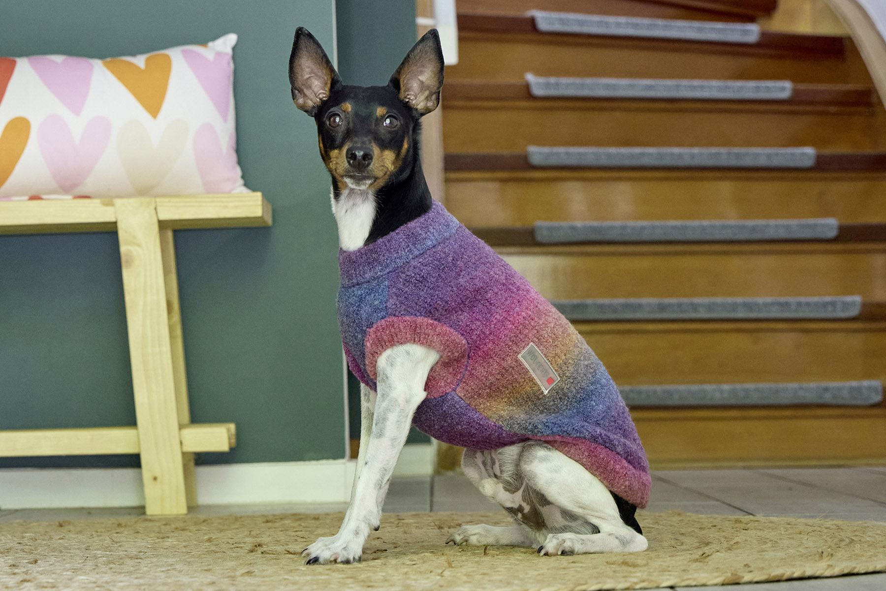 Knitted Jumper Rainbow