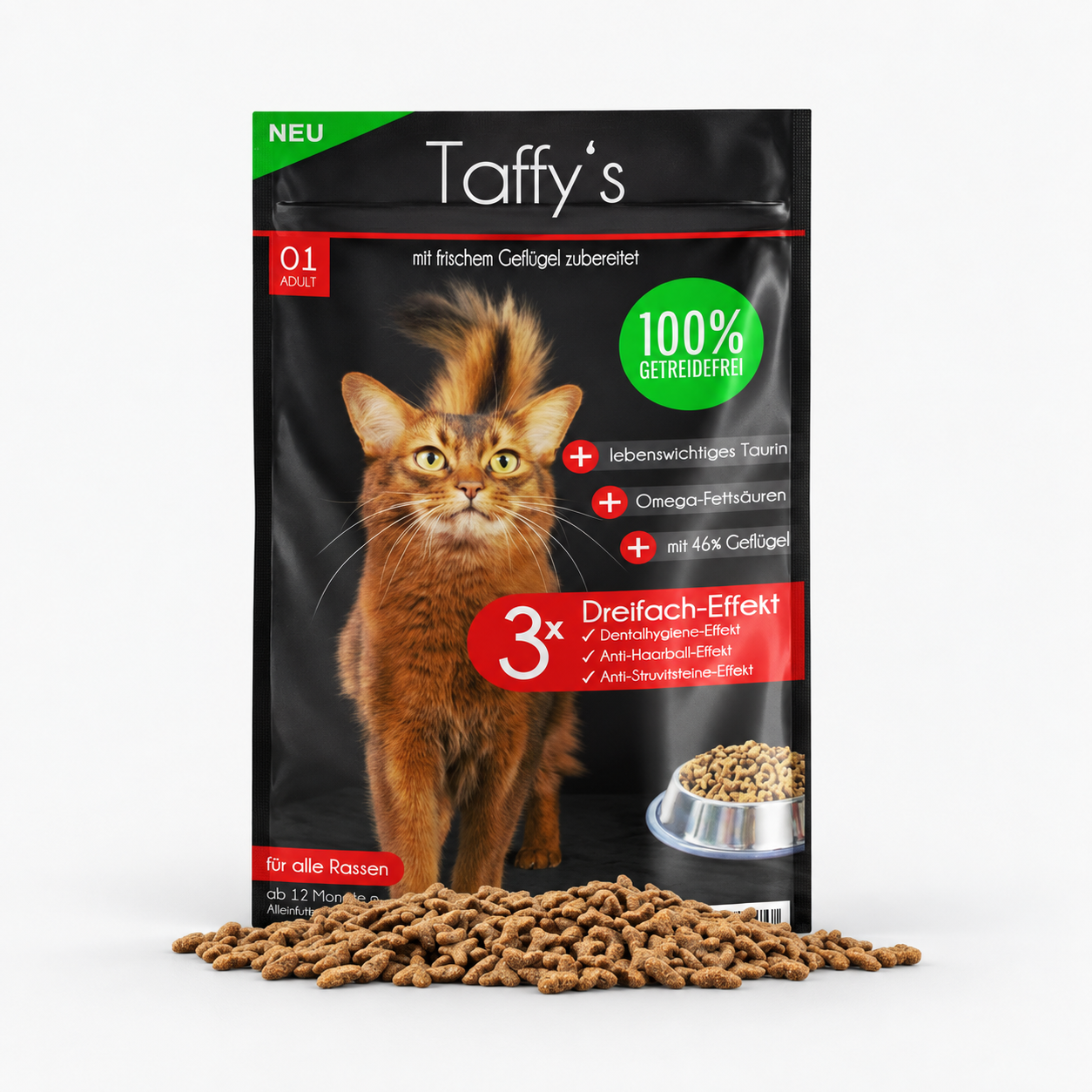 Taffy's getreidefreies Trockenfutter WOLTERS cat & dog GmbH