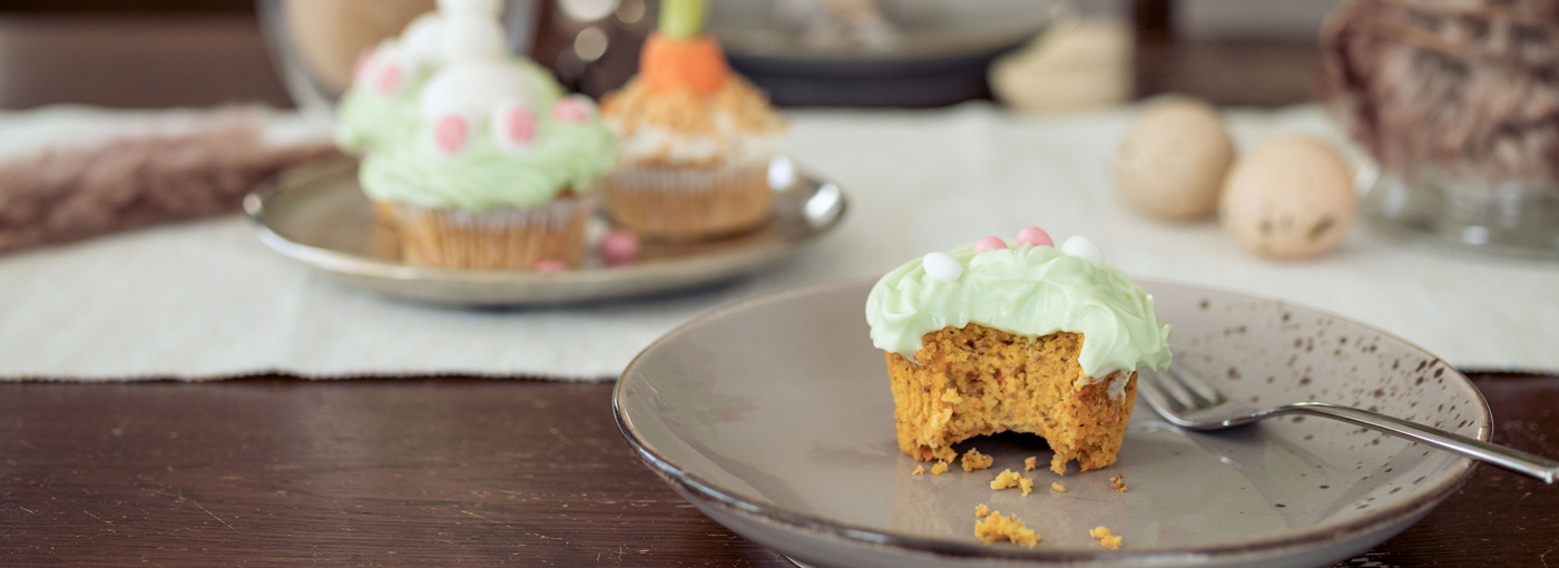 zu Ostern – Carrot Cake-Muffins für Mensch & Hund