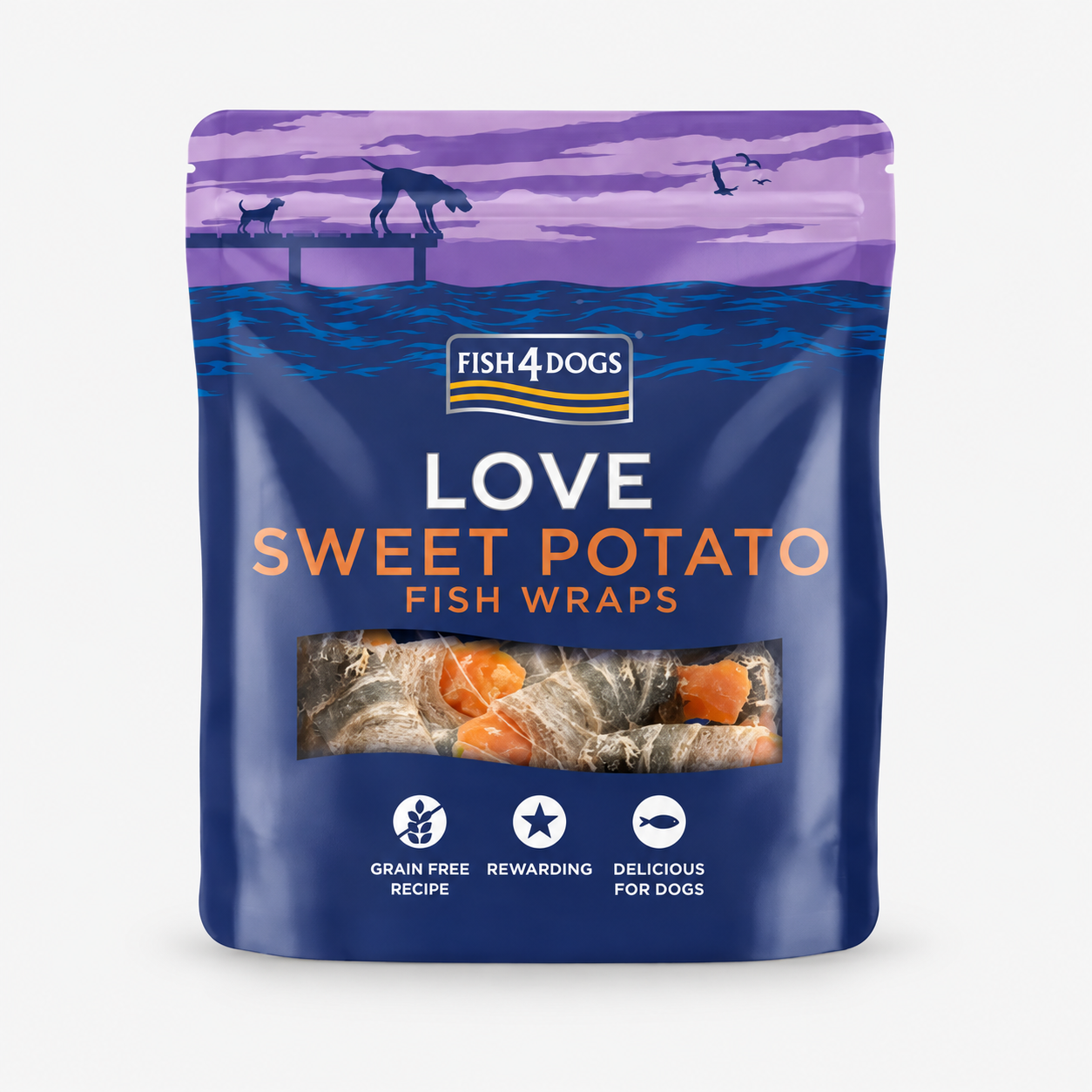 Fish4Dogs Love – Süßkartoffel Fisch Wraps WOLTERS cat & dog GmbH