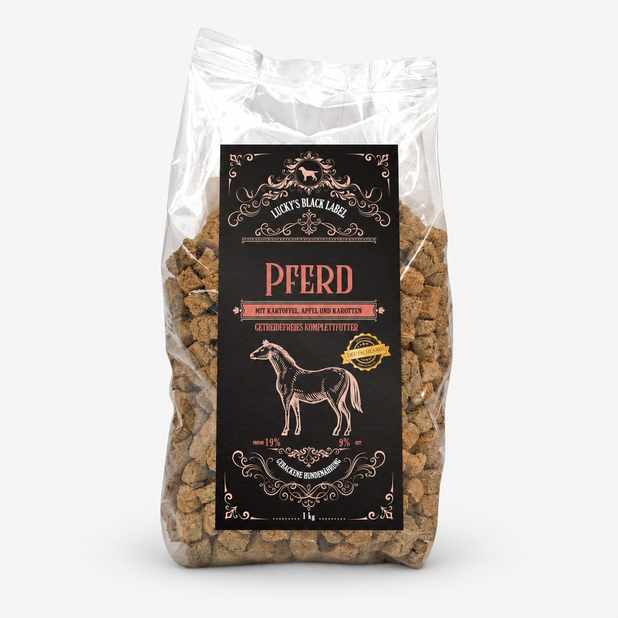 Lucky's Black Label Pferd ofengebacken WOLTERS cat & dog GmbH