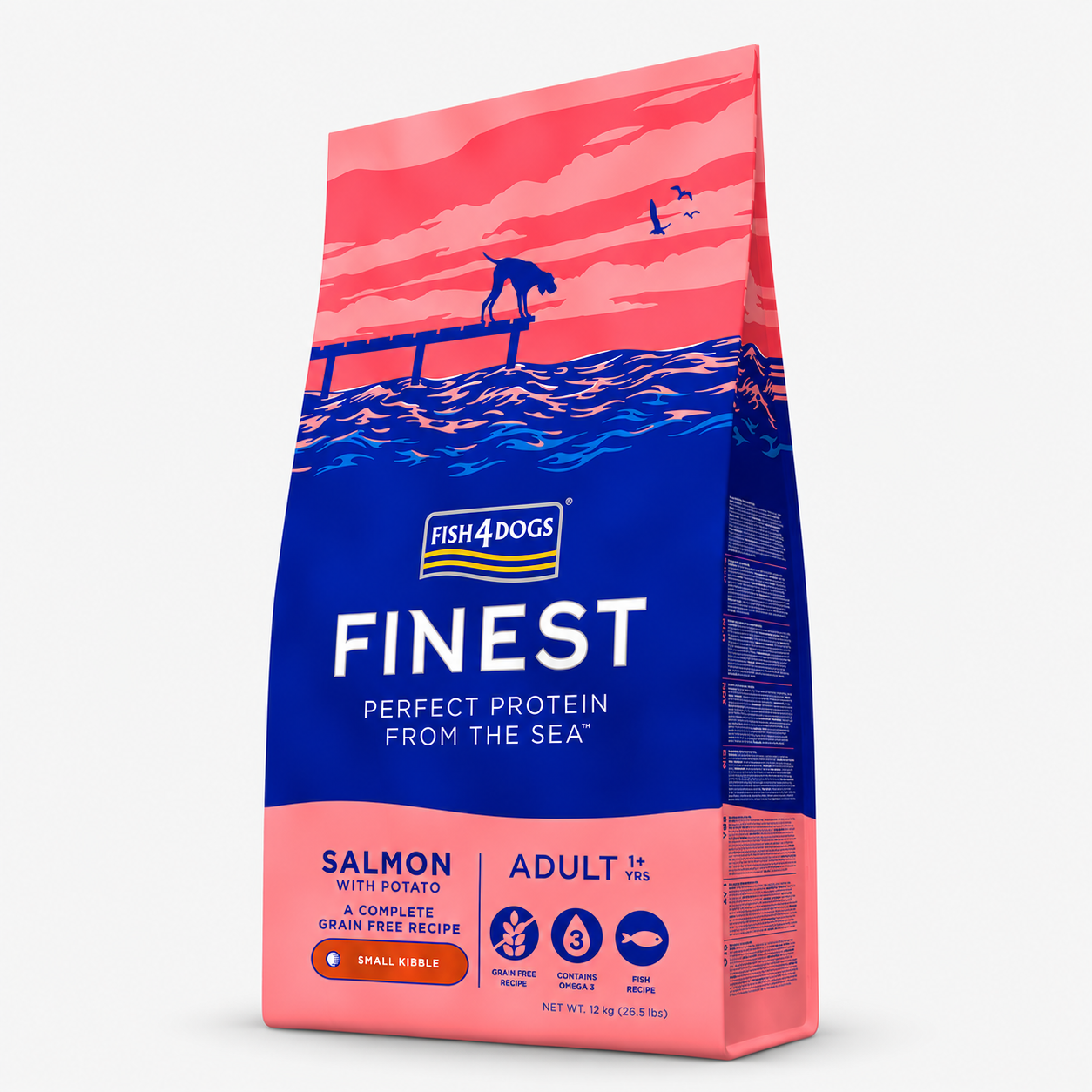 Fish4Dogs Finest Adult – Lachs mit Kartoffel, kleine Kroketten WOLTERS cat & dog GmbH