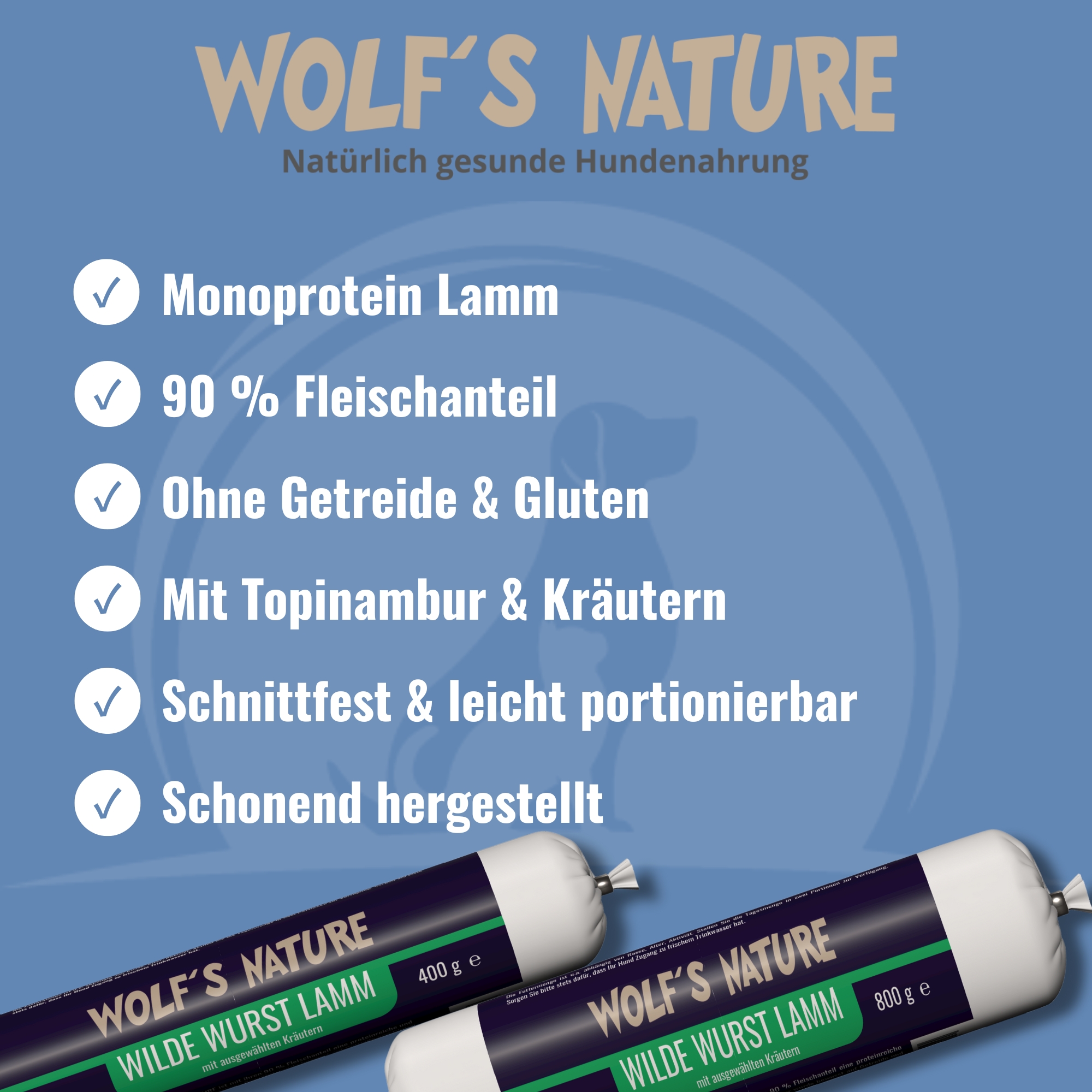 Wolf's Nature Wilde Wurst Lamb
