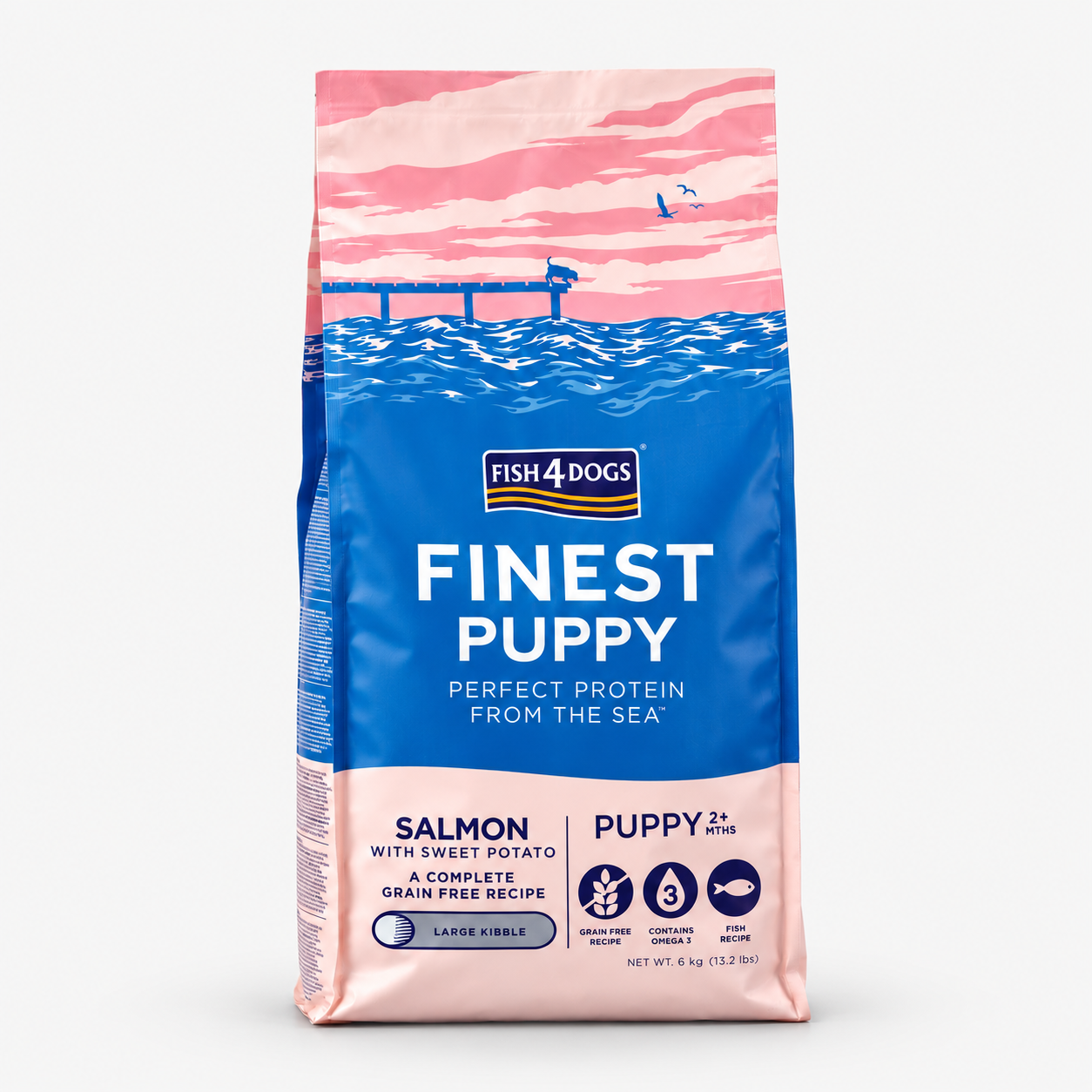 Fish4Dogs Finest Puppy – Lachs mit Süßkartoffel, kleine Kroketten WOLTERS cat & dog GmbH