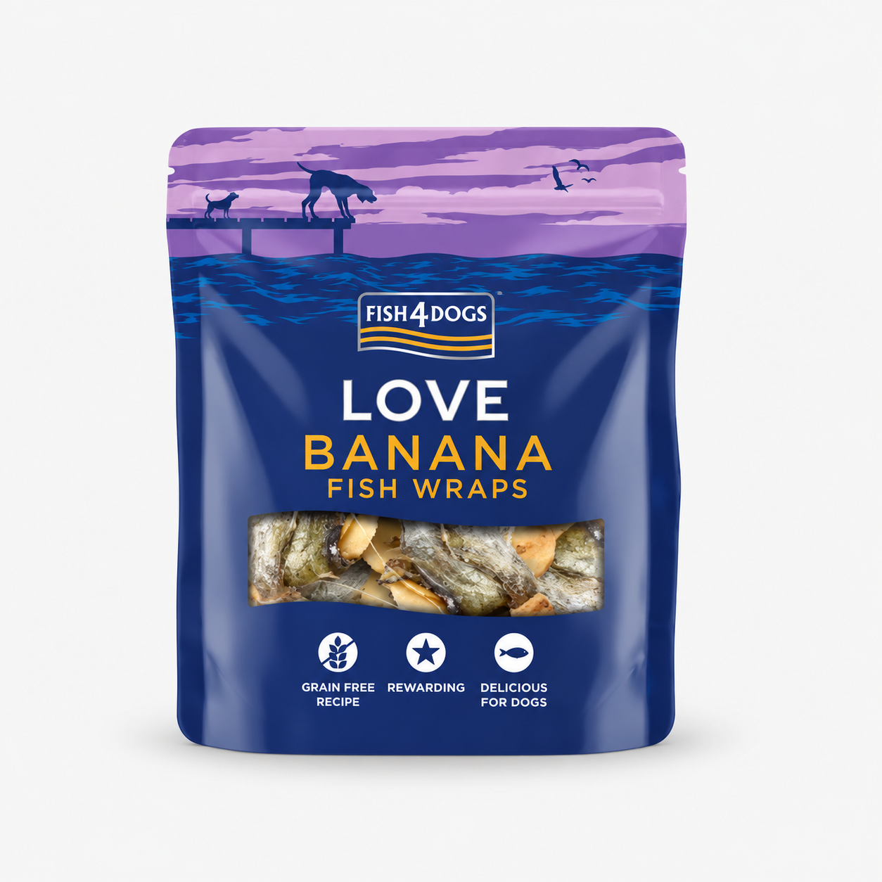 Fish4Dogs Love – Bananen Fisch Wraps WOLTERS cat & dog GmbH