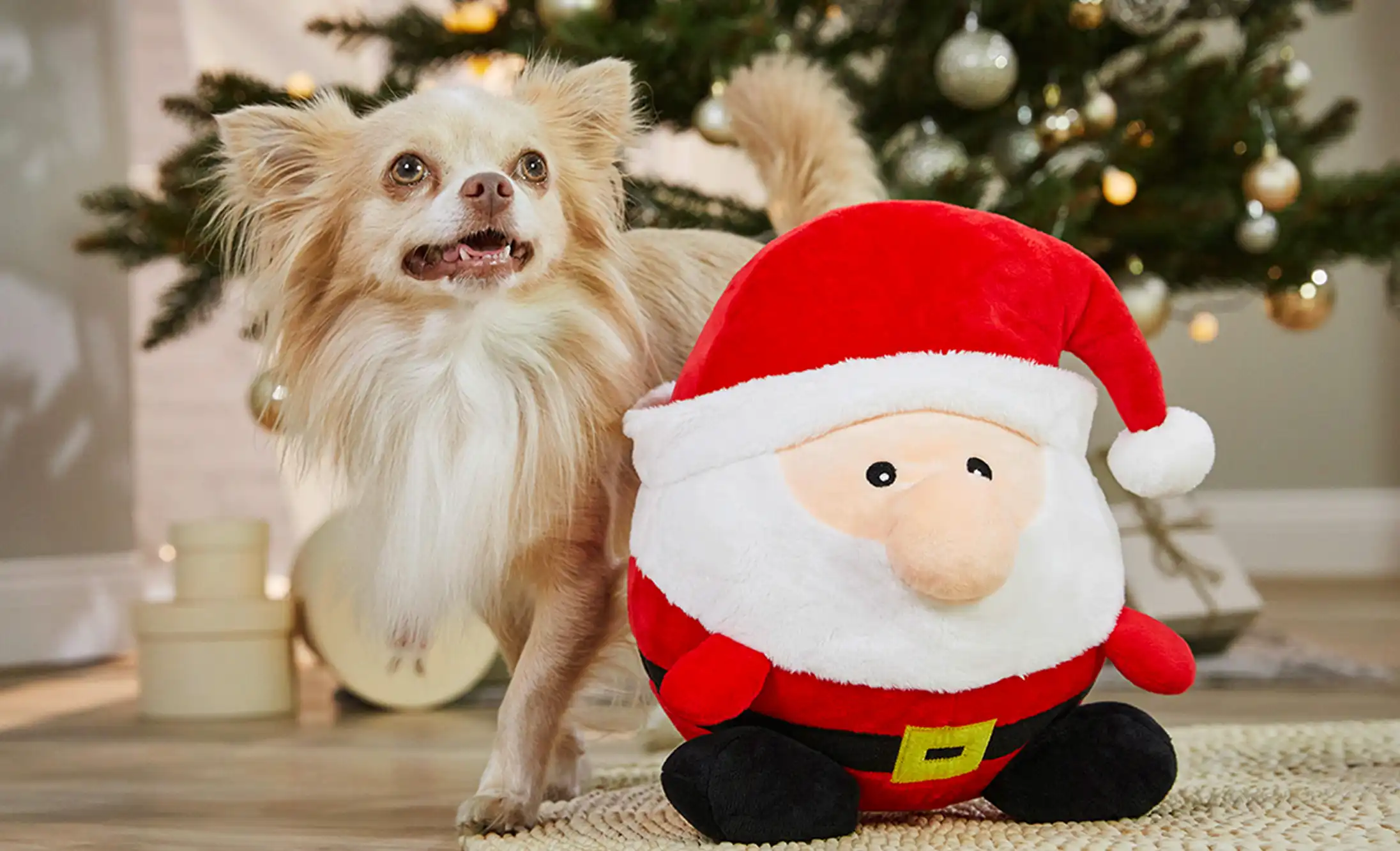 Plush Ball Santa