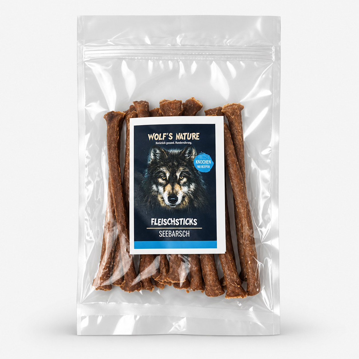 Wolf's Nature Fleischsticks Seebarsch WOLTERS cat & dog GmbH