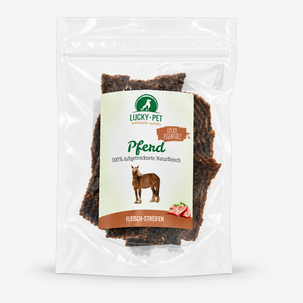 Lucky-Pet Natur Fleischstreifen – Pferd WOLTERS cat & dog GmbH