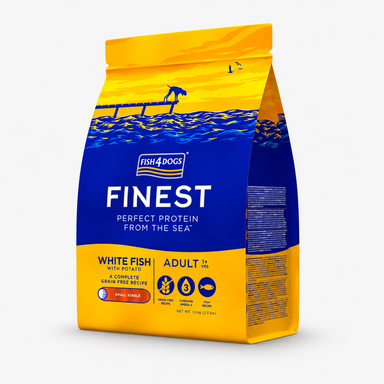 Fish4Dogs Finest Adult – Weißfisch mit Kartoffel, kleine Kroketten WOLTERS cat & dog GmbH
