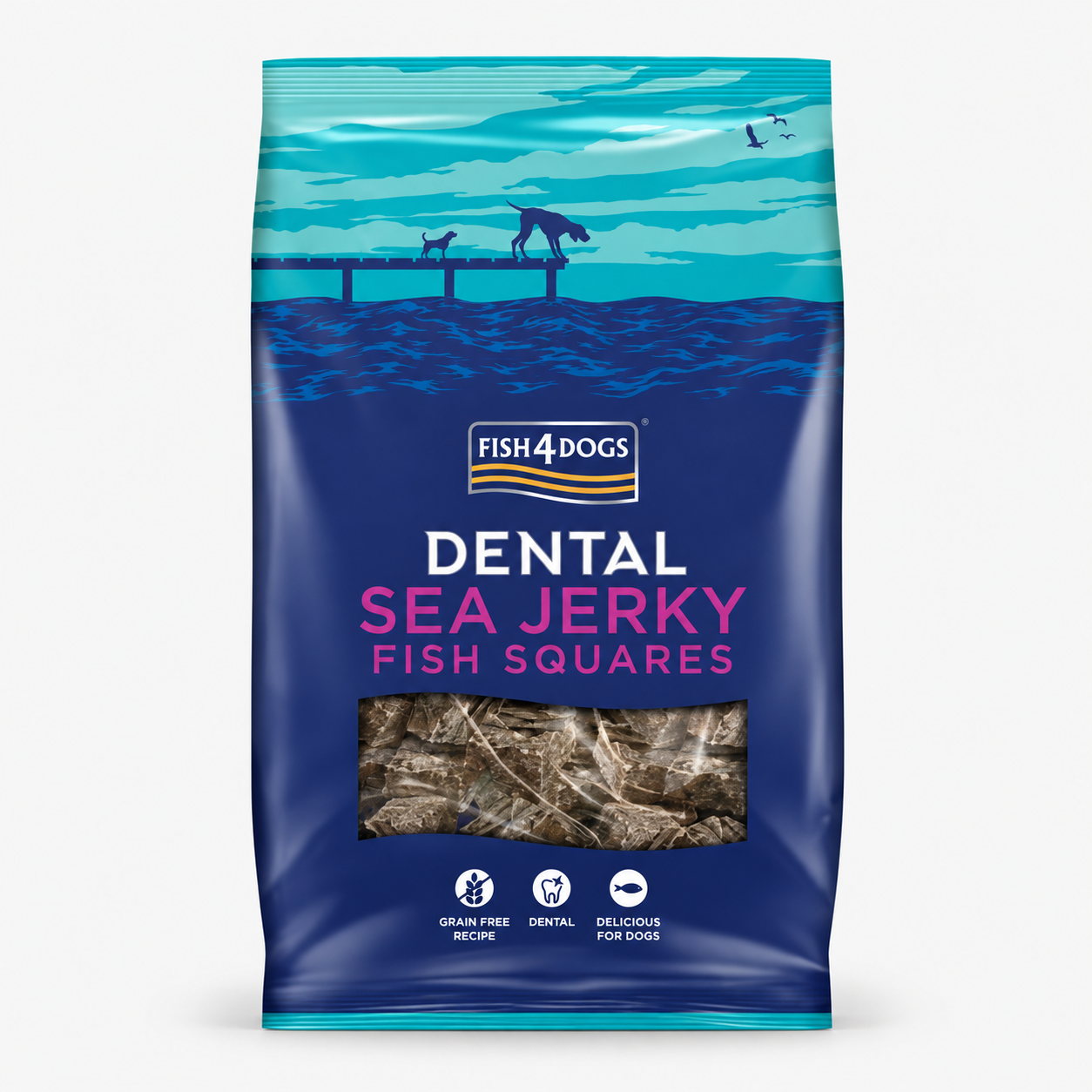 Fish4Dogs Dental Sea Jerky – Fish Squares