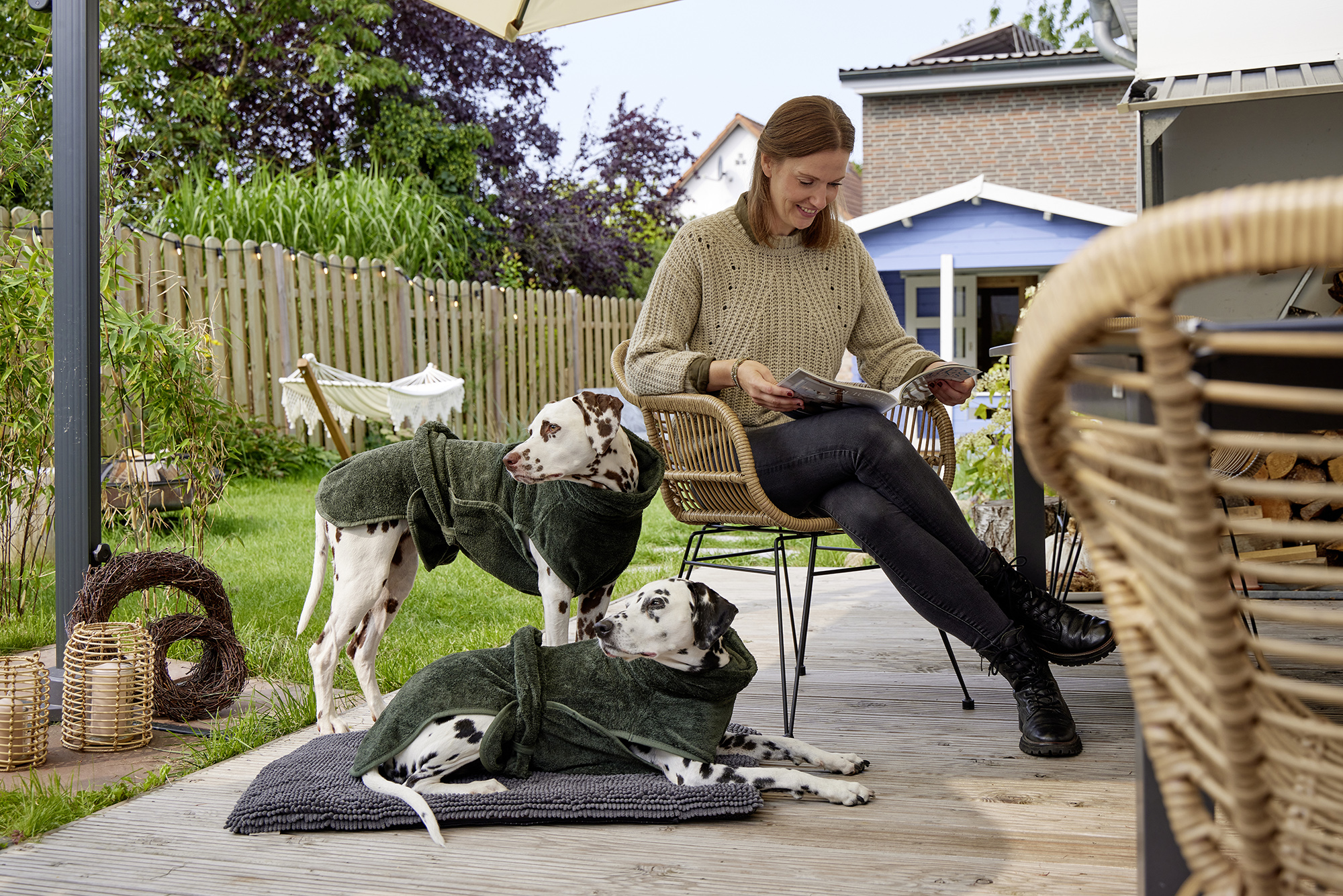 Easy Clean dog drying coat